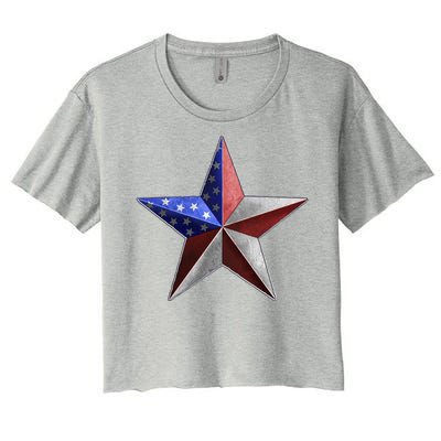 American Star Women's Crop Top Tee