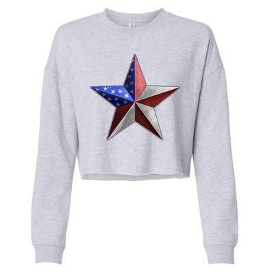 American Star Cropped Pullover Crew