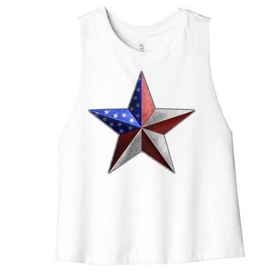 American Star Women's Racerback Cropped Tank