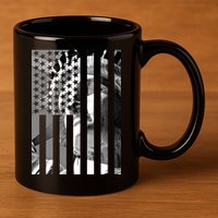 American Statue Of Liberty Flag 11oz C Handle Ceramic Mug