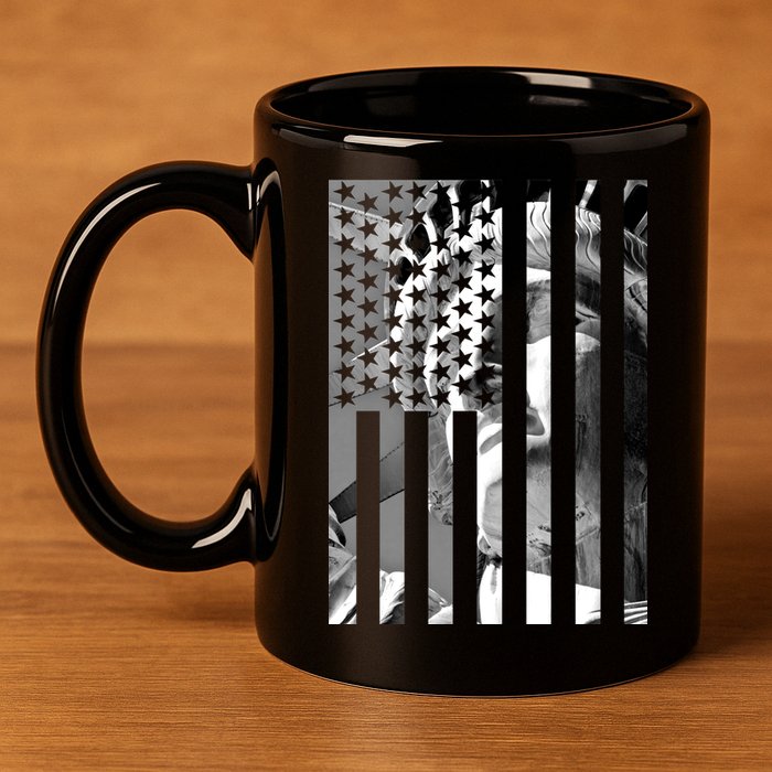 American Statue Of Liberty Flag 11oz C Handle Ceramic Mug