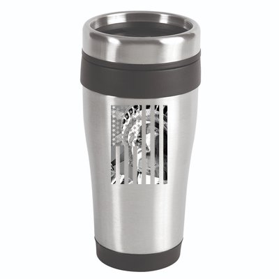 American Statue Of Liberty Flag 16oz Travel Tumbler