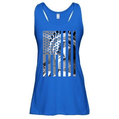American Statue Of Liberty Flag Ladies Essential Flowy Tank