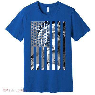 American Statue Of Liberty Flag Premium T-Shirt