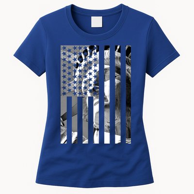 American Statue Of Liberty Flag Womens T-Shirt