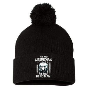 American Strong Pom Pom 12in Knit Beanie