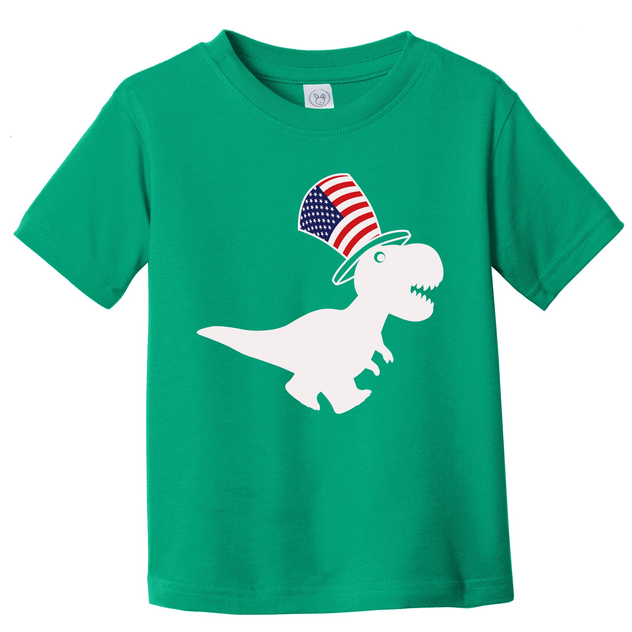American T-Rex Dinosaur USA Flag Toddler T-Shirt