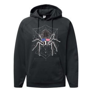 American Tarantula Spider Performance Fleece Hoodie