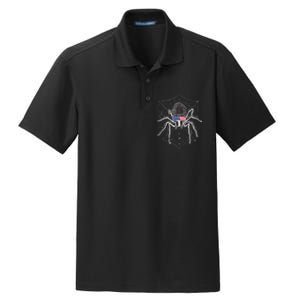 American Tarantula Spider Dry Zone Grid Polo