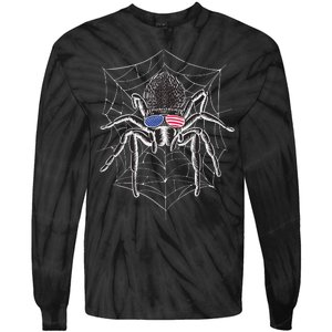 American Tarantula Spider Tie-Dye Long Sleeve Shirt