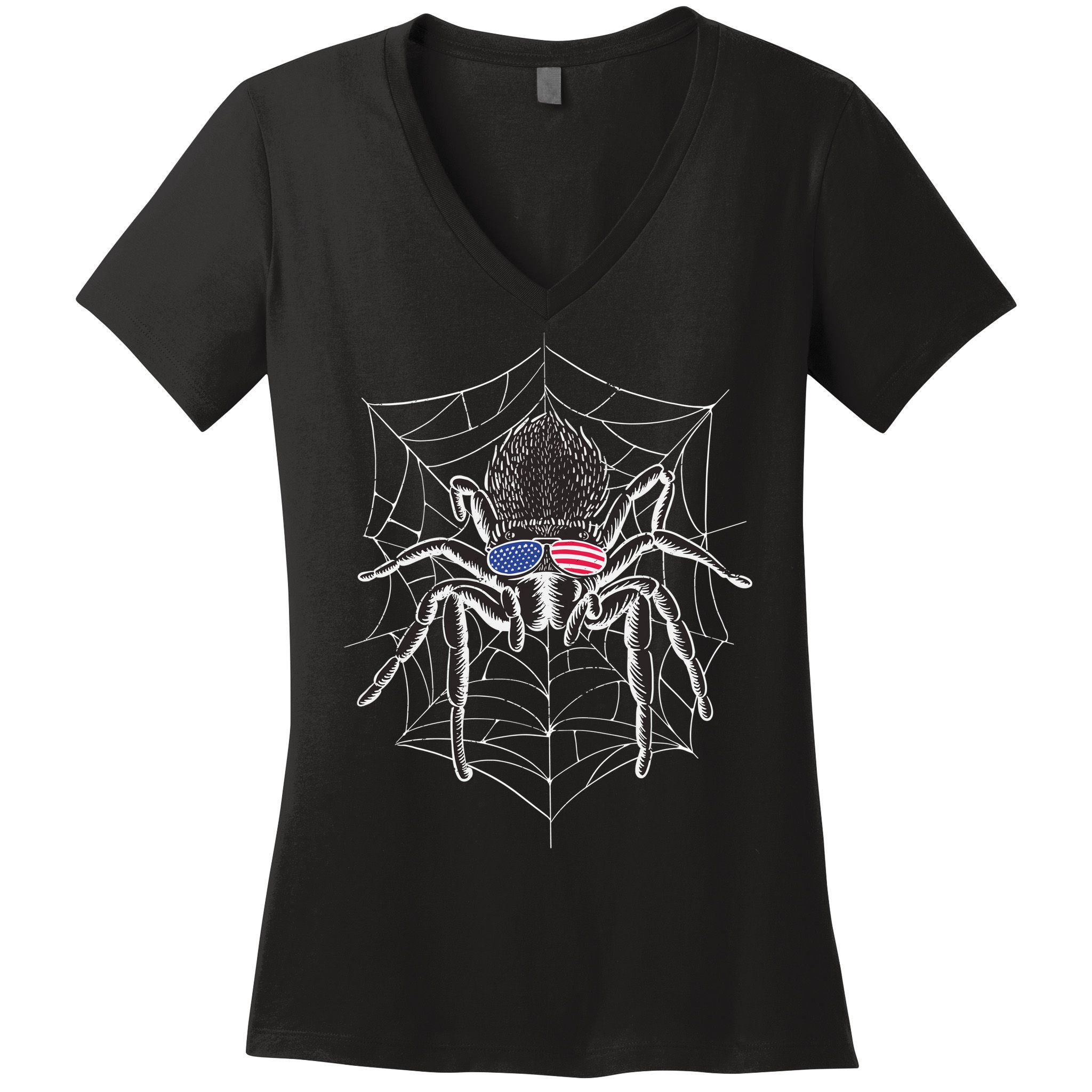 American Tarantula Spider Women's V-Neck T-Shirt