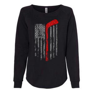 American Team Hockey USA Flag Womens California Wash Sweatshirt