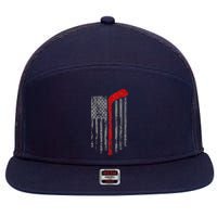 American Team Hockey USA Flag 7 Panel Mesh Trucker Snapback Hat