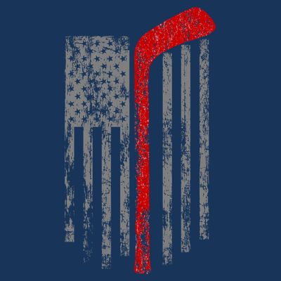 American Team Hockey USA Flag T-Shirt