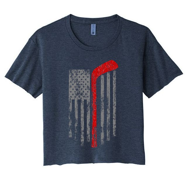 American Team Hockey USA Flag Crop Top