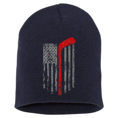 American Team Hockey USA Flag Short Acrylic Beanie
