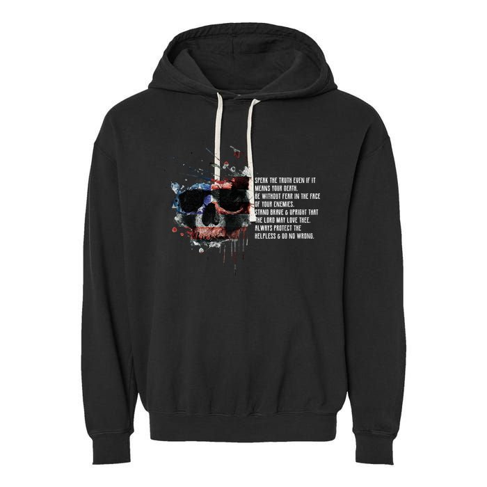 American Templar Code Garment-Dyed Fleece Hoodie