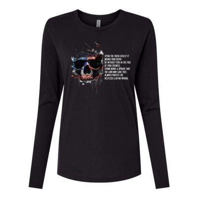 American Templar Code Womens Cotton Relaxed Long Sleeve T-Shirt