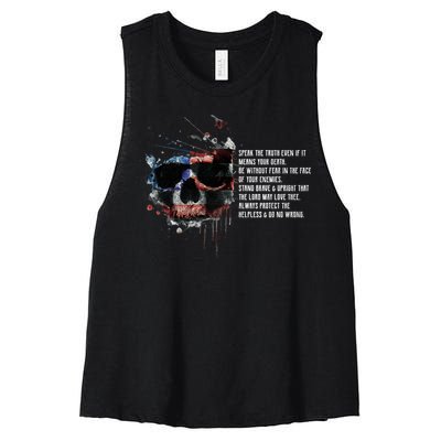 American Templar Code Women's Racerback Cropped Tank