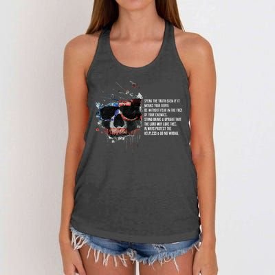 American Templar Code Women's Knotted Racerback Tank