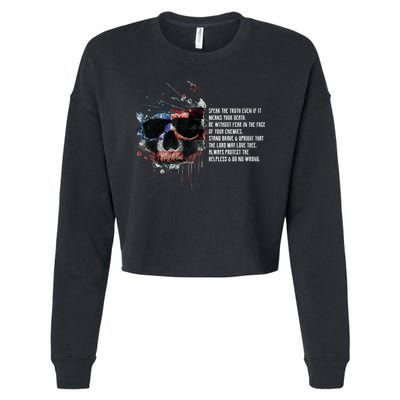 American Templar Code Cropped Pullover Crew