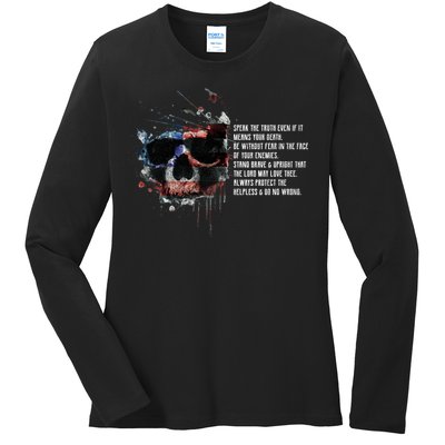 American Templar Code Ladies Long Sleeve Shirt