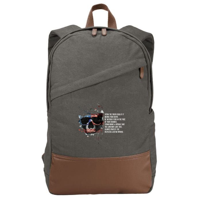 American Templar Code Cotton Canvas Backpack