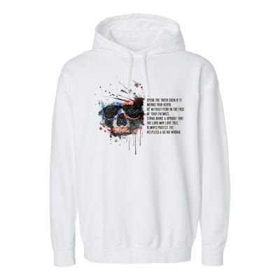 American Templar Code Garment-Dyed Fleece Hoodie