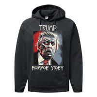 American Trump Horror Hor-ror Story 2016 Zombie Election Performance Fleece Hoodie