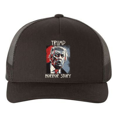 American Trump Horror Hor-ror Story 2016 Zombie Election Yupoong Adult 5-Panel Trucker Hat