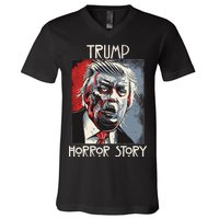 American Trump Horror Hor-ror Story 2016 Zombie Election V-Neck T-Shirt