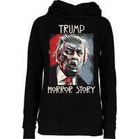 American Trump Horror Hor-ror Story 2016 Zombie Election Womens Funnel Neck Pullover Hood