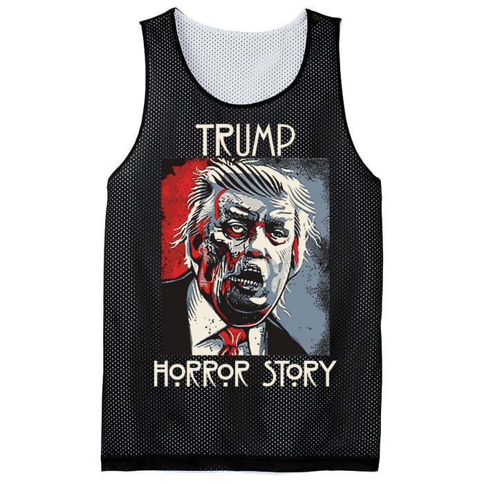 American Trump Horror Hor-ror Story 2016 Zombie Election Mesh Reversible Basketball Jersey Tank