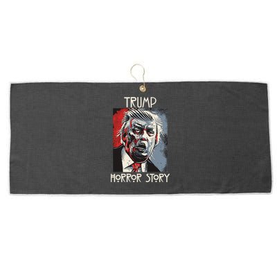 American Trump Horror Hor-ror Story 2016 Zombie Election Large Microfiber Waffle Golf Towel