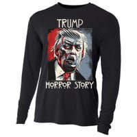 American Trump Horror Hor-ror Story 2016 Zombie Election Cooling Performance Long Sleeve Crew