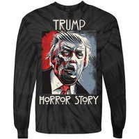 American Trump Horror Hor-ror Story 2016 Zombie Election Tie-Dye Long Sleeve Shirt