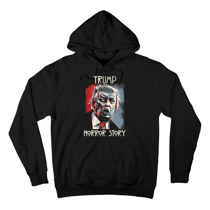 American Trump Horror Hor-ror Story 2016 Zombie Election Tall Hoodie