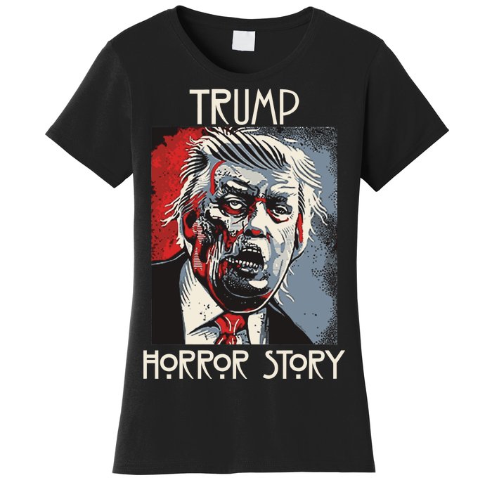 American Trump Horror Hor-ror Story 2016 Zombie Election Women's T-Shirt