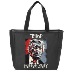 American Trump Horror Hor-ror Story 2016 Zombie Election Zip Tote Bag