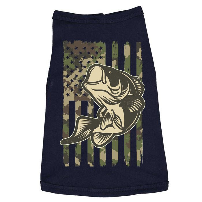 American US Camouflage Flag Bass Fishing Doggie Tank