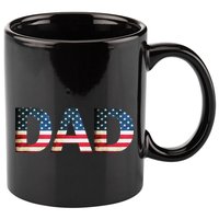 American USA Dad 11oz C Handle Ceramic Mug