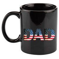 American USA Dad 11oz C Handle Ceramic Mug