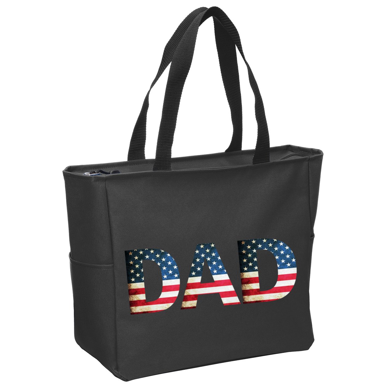 American USA Dad Zip Tote Bag