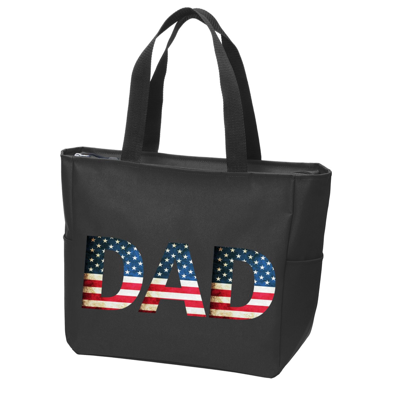 American USA Dad Zip Tote Bag
