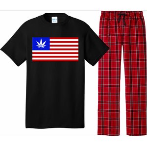 American USA Weed Flag Pajama Set