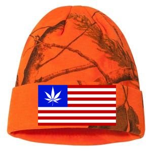 American USA Weed Flag Kati Licensed 12" Camo Beanie