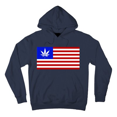 American USA Weed Flag Hoodie