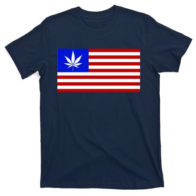 American USA Weed Flag T-Shirt