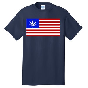 American USA Weed Flag Tall T-Shirt