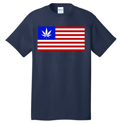 American USA Weed Flag Tall T-Shirt